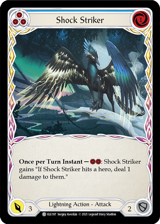 Shock Striker (Blue) [ELE197] (Tales of Aria)  1st Edition Normal | Galactic Gamez