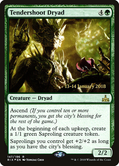 Tendershoot Dryad [Rivals of Ixalan Promos] | Galactic Gamez