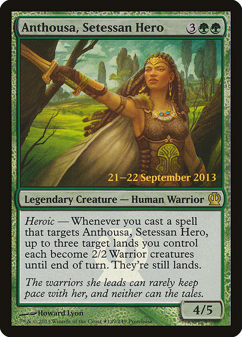 Anthousa, Setessan Hero [Theros Promos] | Galactic Gamez