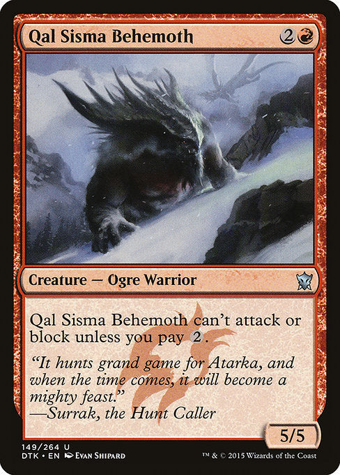 Qal Sisma Behemoth [Dragons of Tarkir] | Galactic Gamez
