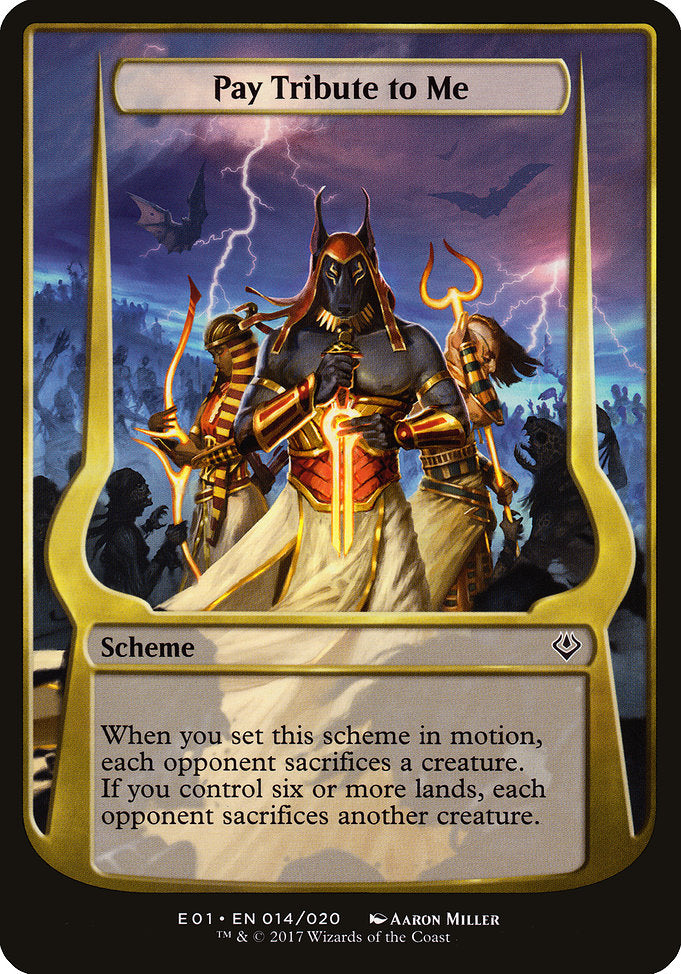 Pay Tribute to Me [Archenemy: Nicol Bolas] | Galactic Gamez
