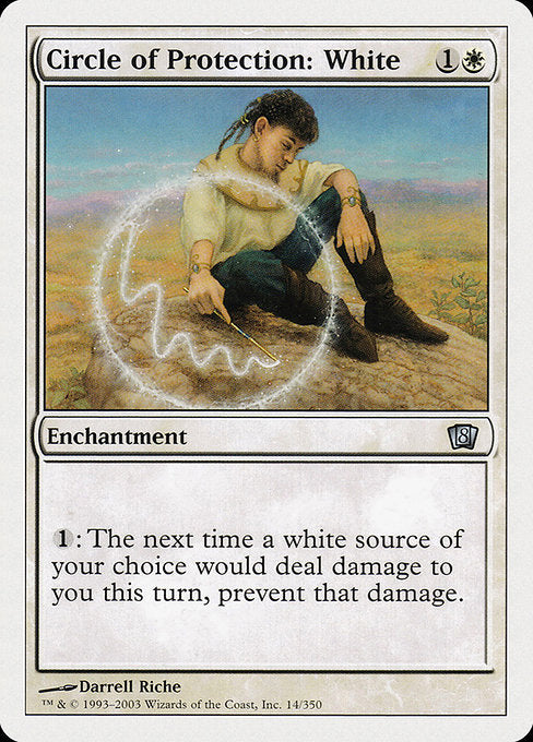 Circle of Protection: White [Eighth Edition] | Galactic Gamez