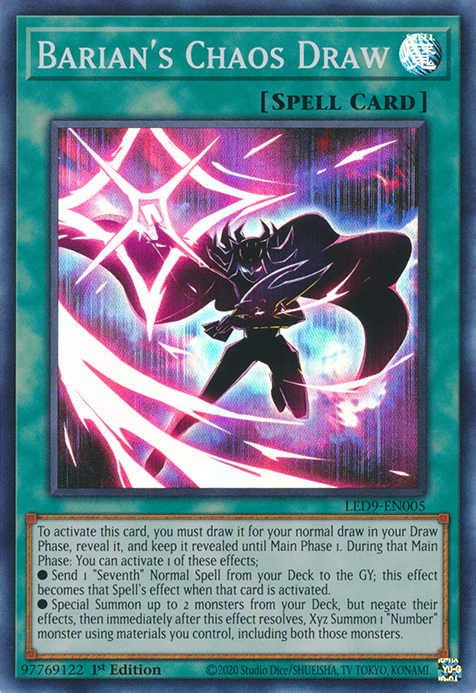 Barian's Chaos Draw [LED9-EN005] Super Rare | Galactic Gamez