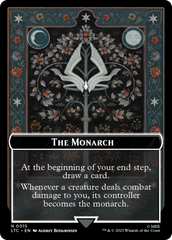 The Monarch // Treasure Double-Sided Token [The Lord of the Rings: Tales of Middle-Earth Commander Tokens] | Galactic Gamez