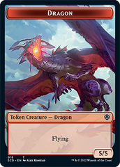 Dragon // Dragon Double-Sided Token [Starter Commander Decks] | Galactic Gamez