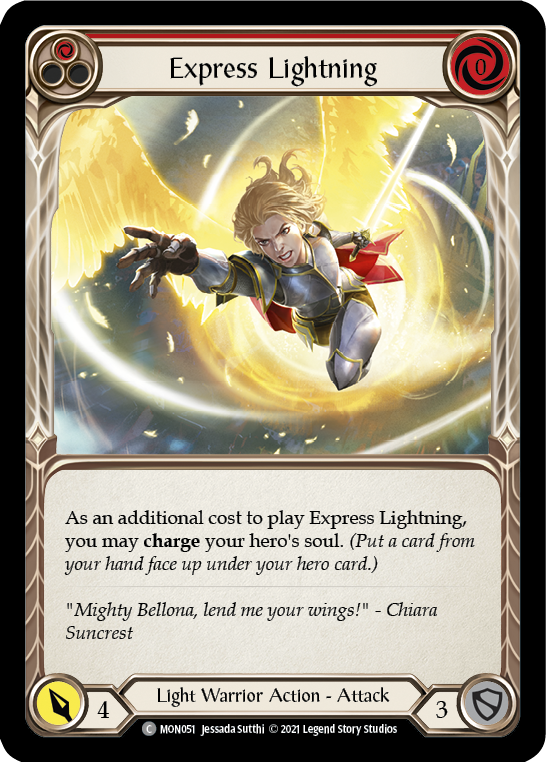 Express Lightning (Red) [MON051] 1st Edition Normal | Galactic Gamez