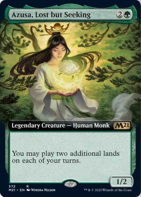 Azusa, Lost but Seeking (Extended Art) [Core Set 2021] | Galactic Gamez