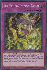 The Weather Thundery Canvas [SPWA-EN040] Secret Rare | Galactic Gamez