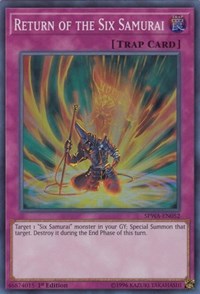 Return of the Six Samurai [SPWA-EN052] Super Rare | Galactic Gamez