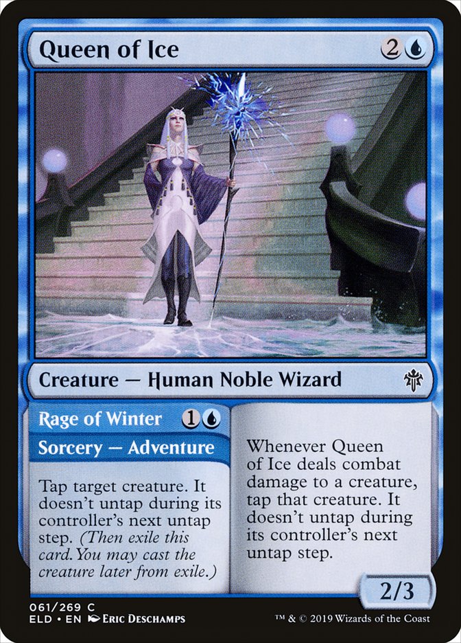 Queen of Ice // Rage of Winter [Throne of Eldraine] | Galactic Gamez