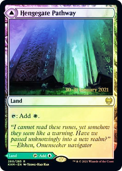 Hengegate Pathway // Mistgate Pathway  [Kaldheim Prerelease Promos] | Galactic Gamez