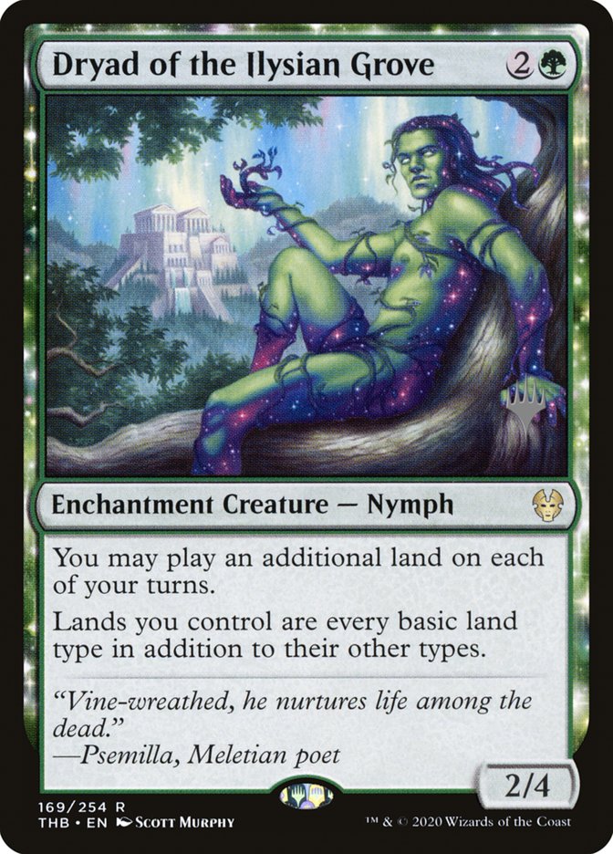 Dryad of the Ilysian Grove (Promo Pack) [Theros Beyond Death Promos] | Galactic Gamez