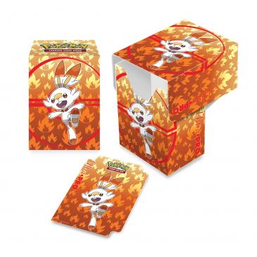 Sword and Shield Galar Starters Scorbunny Full View Deck Box for Pokémon | Galactic Gamez