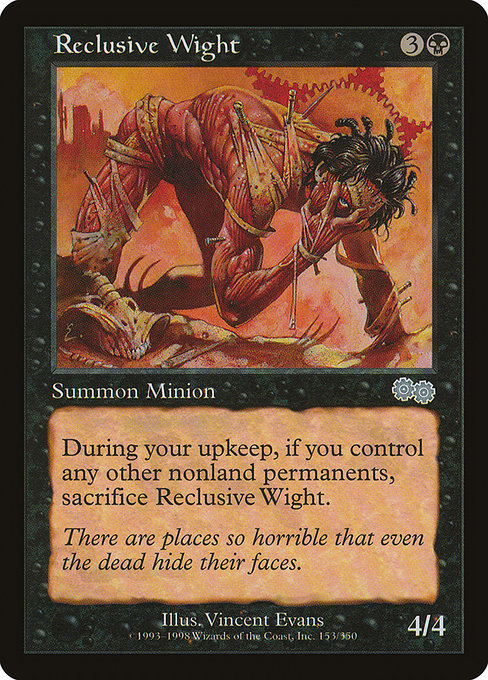 Reclusive Wight [Urza's Saga] | Galactic Gamez