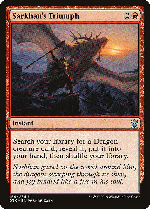 Sarkhan's Triumph [Dragons of Tarkir] | Galactic Gamez