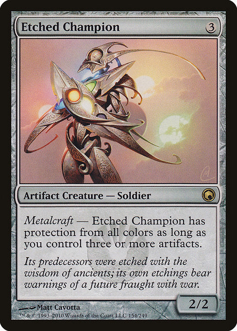 Etched Champion [Scars of Mirrodin] | Galactic Gamez
