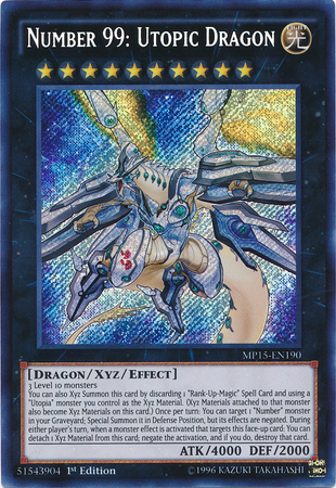 Number 99: Utopic Dragon [MP15-EN190] Secret Rare | Galactic Gamez