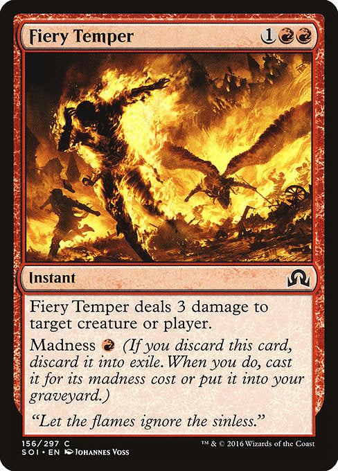 Fiery Temper [Shadows over Innistrad] | Galactic Gamez