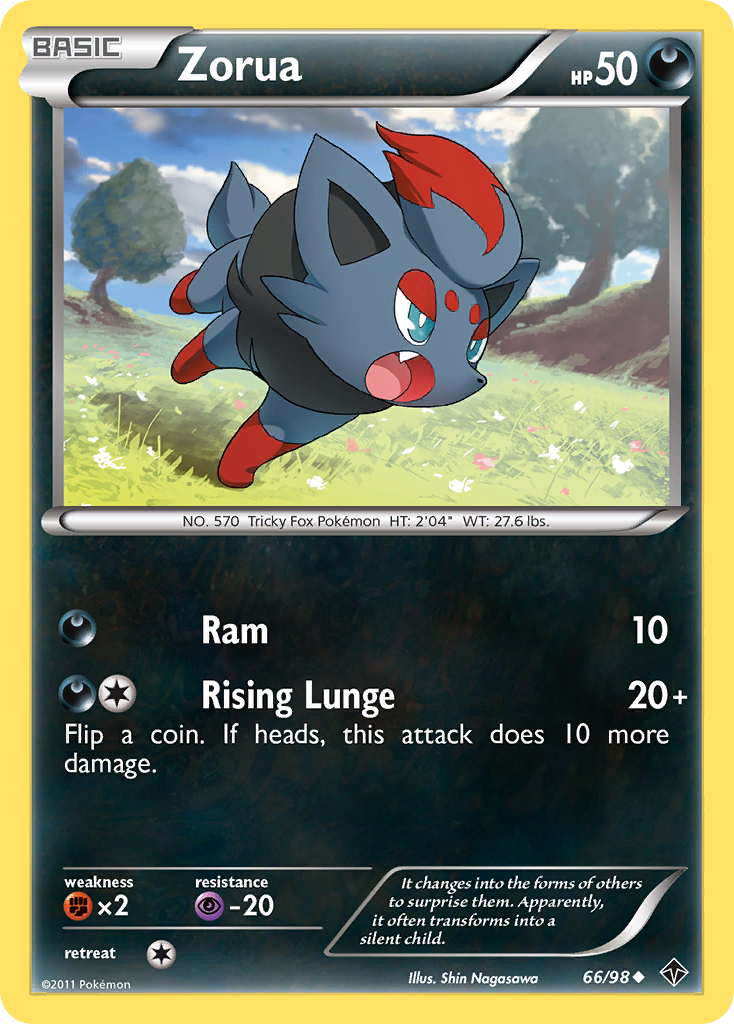 Zorua (66/98) [Black & White: Emerging Powers] | Galactic Gamez