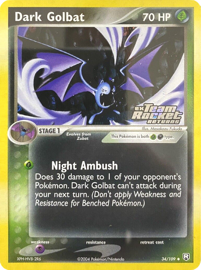 Dark Golbat (34/109) (Stamped) [EX: Team Rocket Returns] | Galactic Gamez