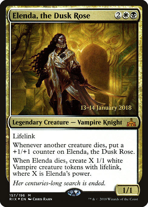 Elenda, the Dusk Rose [Rivals of Ixalan Promos] | Galactic Gamez