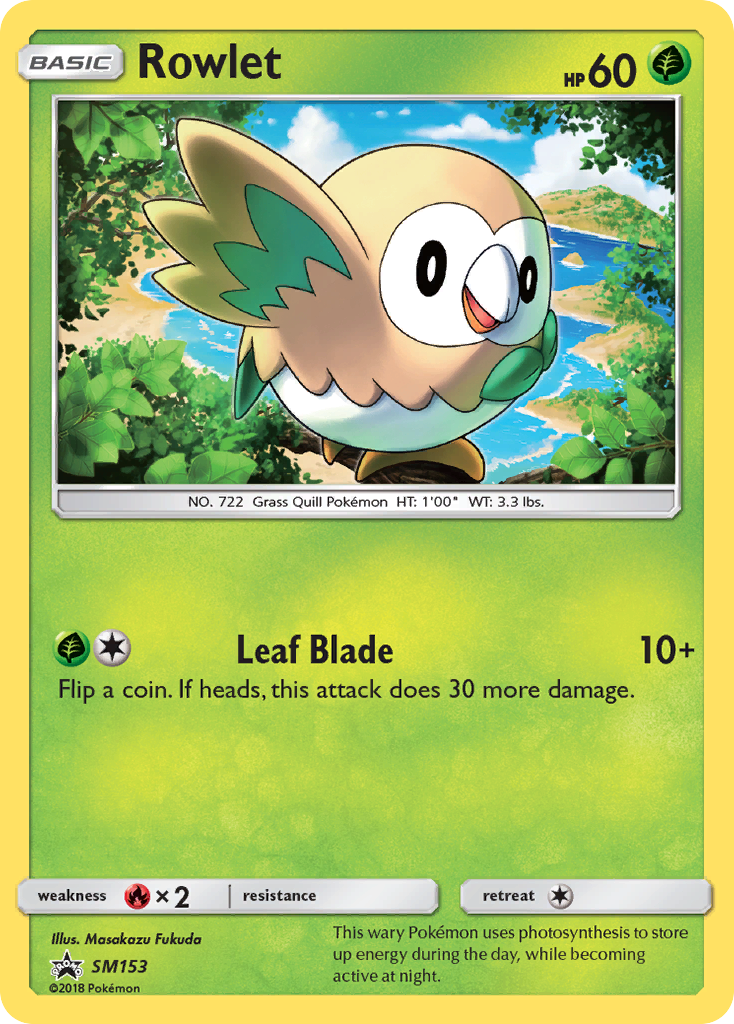 Rowlet (SM153) [Sun & Moon: Black Star Promos] | Galactic Gamez