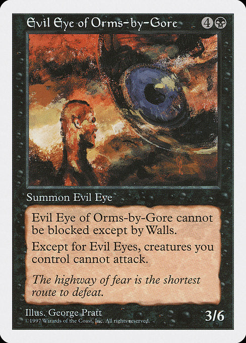 Evil Eye of Orms-by-Gore [Fifth Edition] | Galactic Gamez