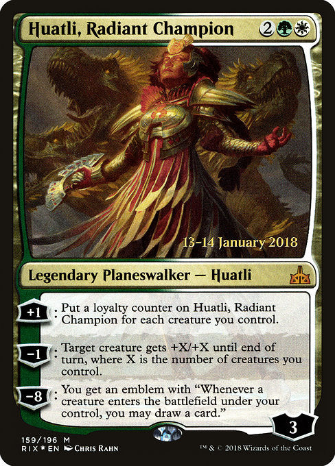 Huatli, Radiant Champion [Rivals of Ixalan Promos] | Galactic Gamez