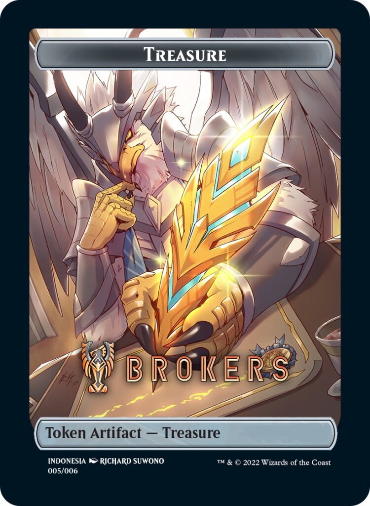 Treasure Token (Brokers) (Southeast Asia Artists) [Streets of New Capenna Tokens] | Galactic Gamez