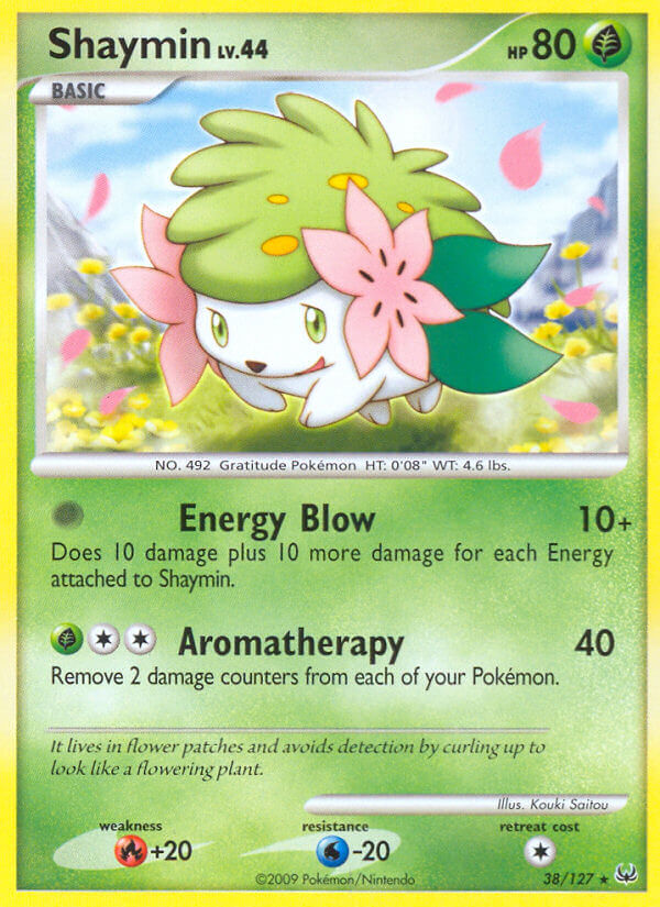 Shaymin (38/127) (Theme Deck Exclusive) [Platinum: Base Set] | Galactic Gamez