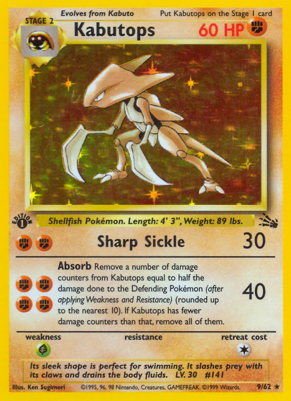 Kabutops (9/62) [Fossil 1st Edition] | Galactic Gamez