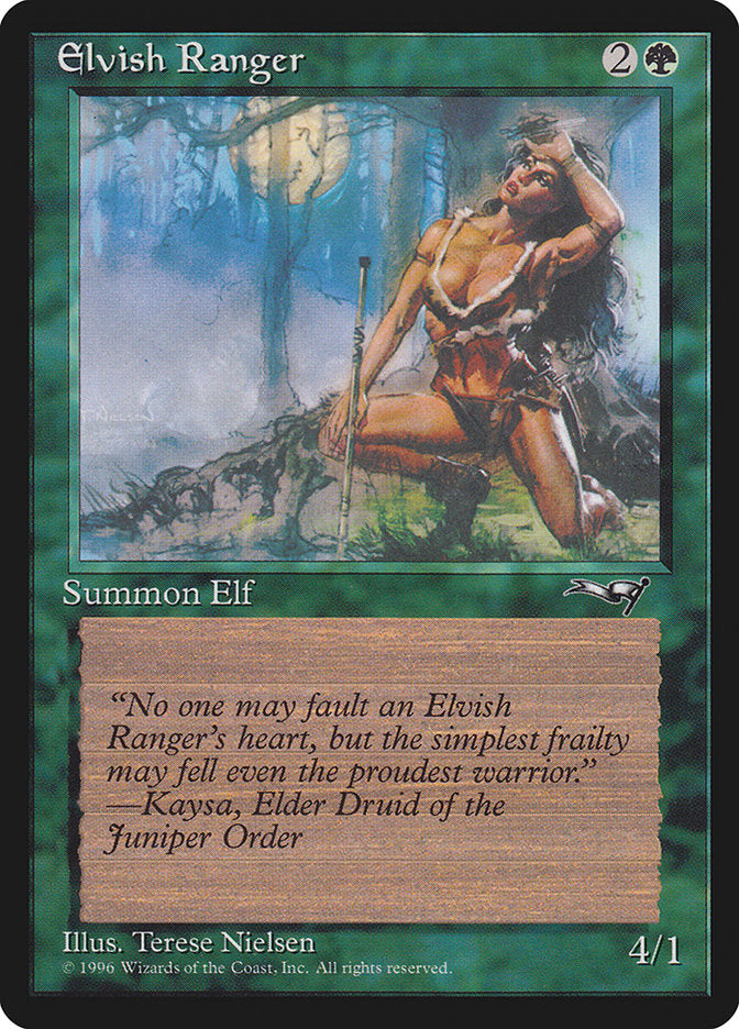 Elvish Ranger (Moon Background) [Alliances] | Galactic Gamez