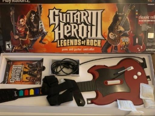 Guitar Hero III Legends of Rock [Wired Guitar Bundle] - Playstation 2 | Galactic Gamez