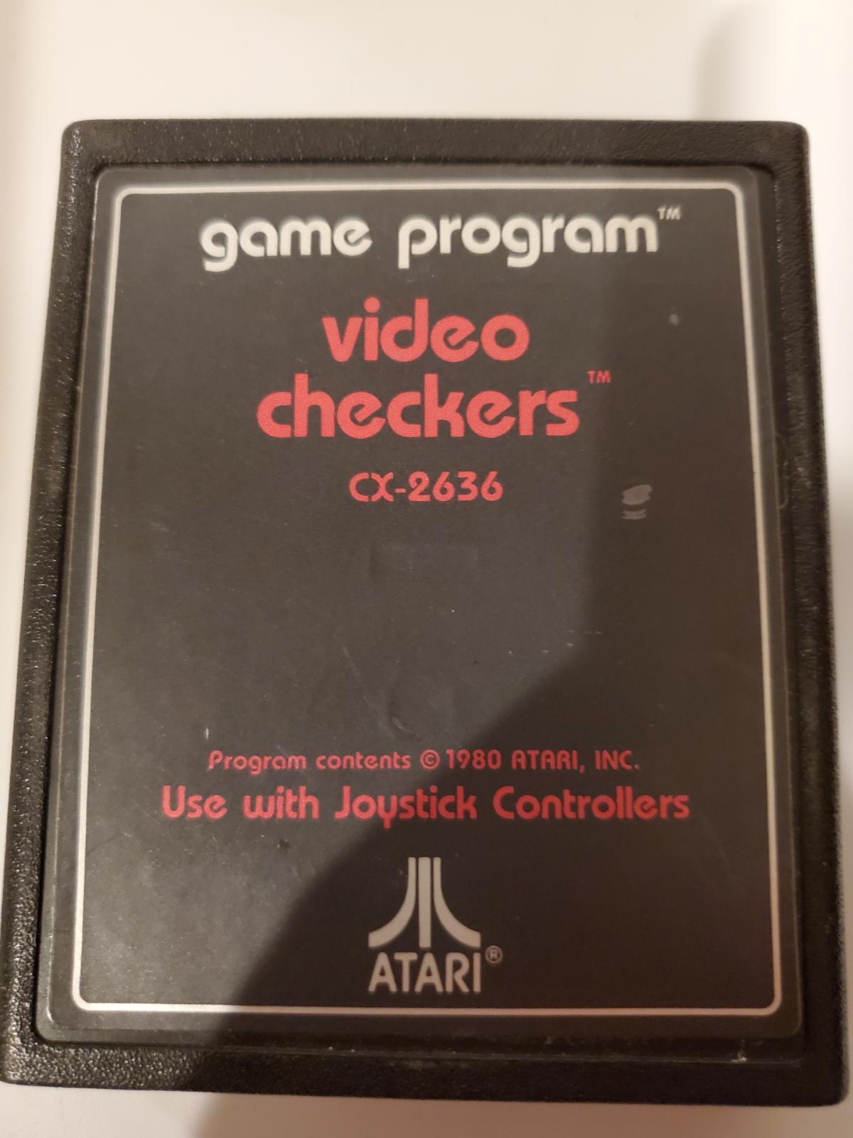 Video Checkers [Text Label] - Atari 2600 | Galactic Gamez