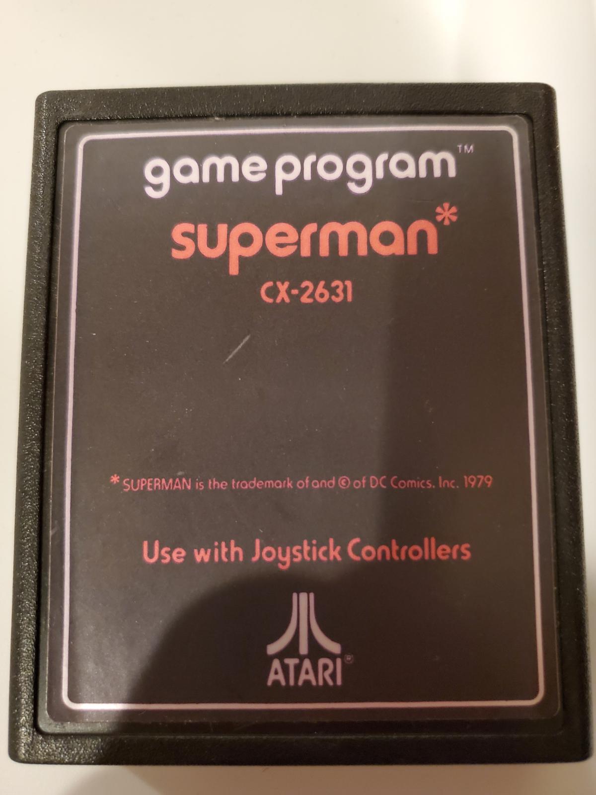 Superman [Text Label] - Atari 2600 | Galactic Gamez