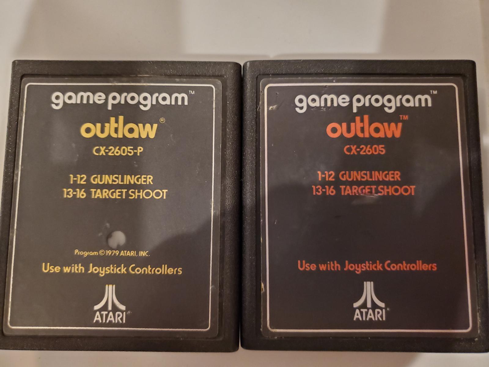 Outlaw [Text Label] - Atari 2600 | Galactic Gamez