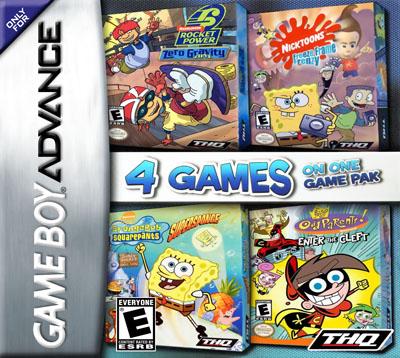 Nickelodeon 4 Games on One Game Pack [USA-1] - GameBoy Advance | Galactic Gamez