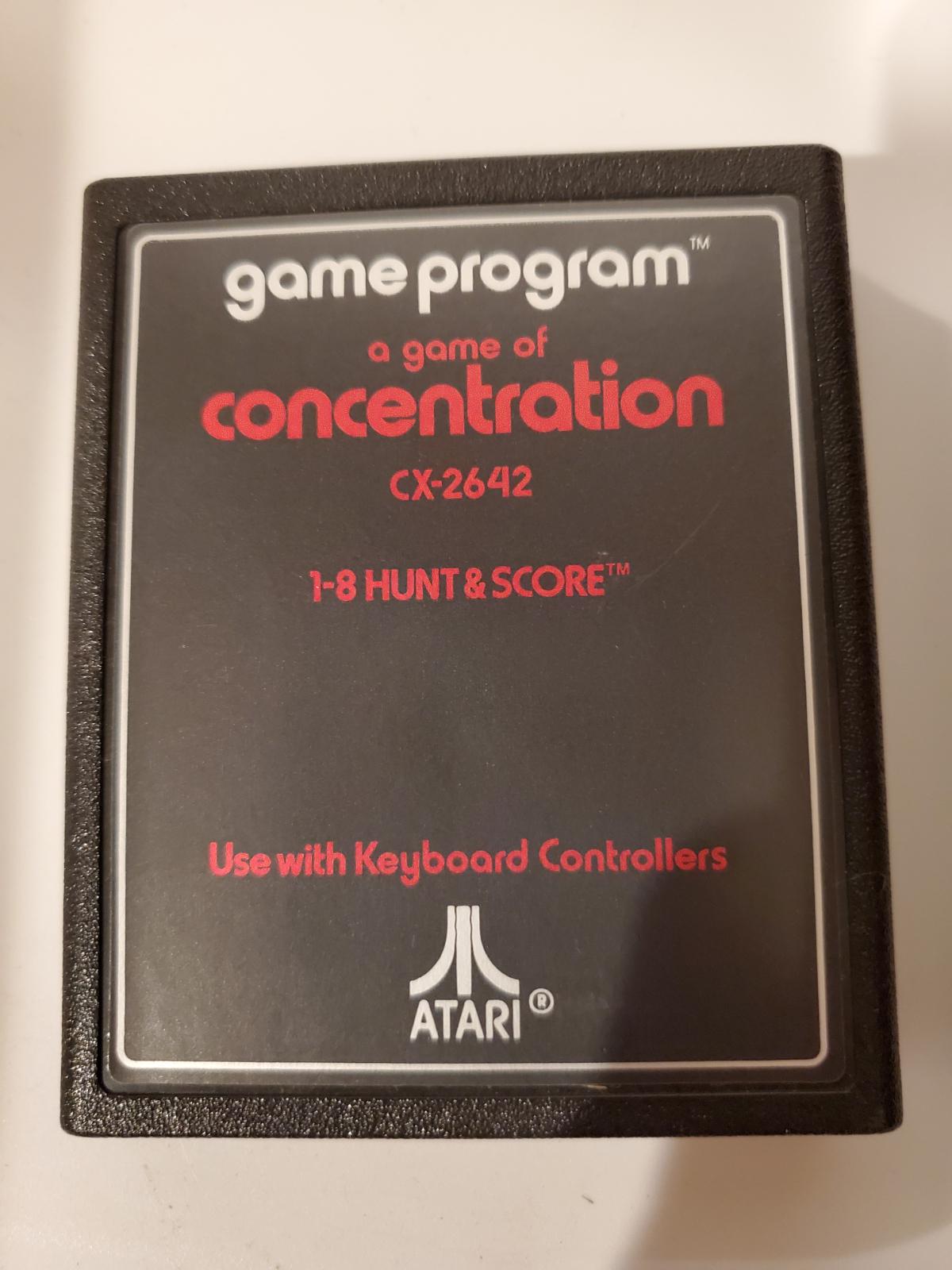 Concentration [Text Label] - Atari 2600 | Galactic Gamez