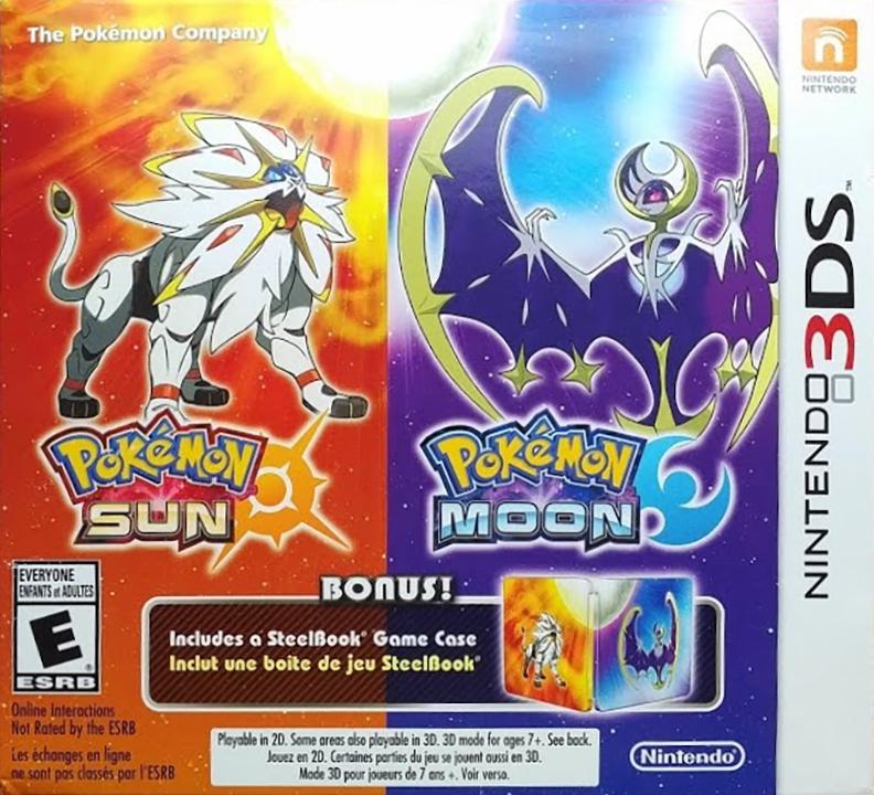 Pokemon Sun & Pokemon Moon [Steelbook Edition] | Galactic Gamez