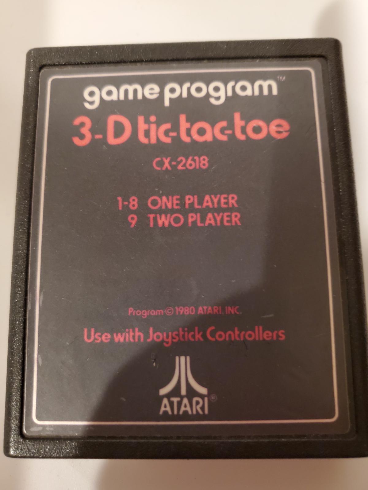 3D Tic Tac Toe [Text Label] - Atari 2600 | Galactic Gamez