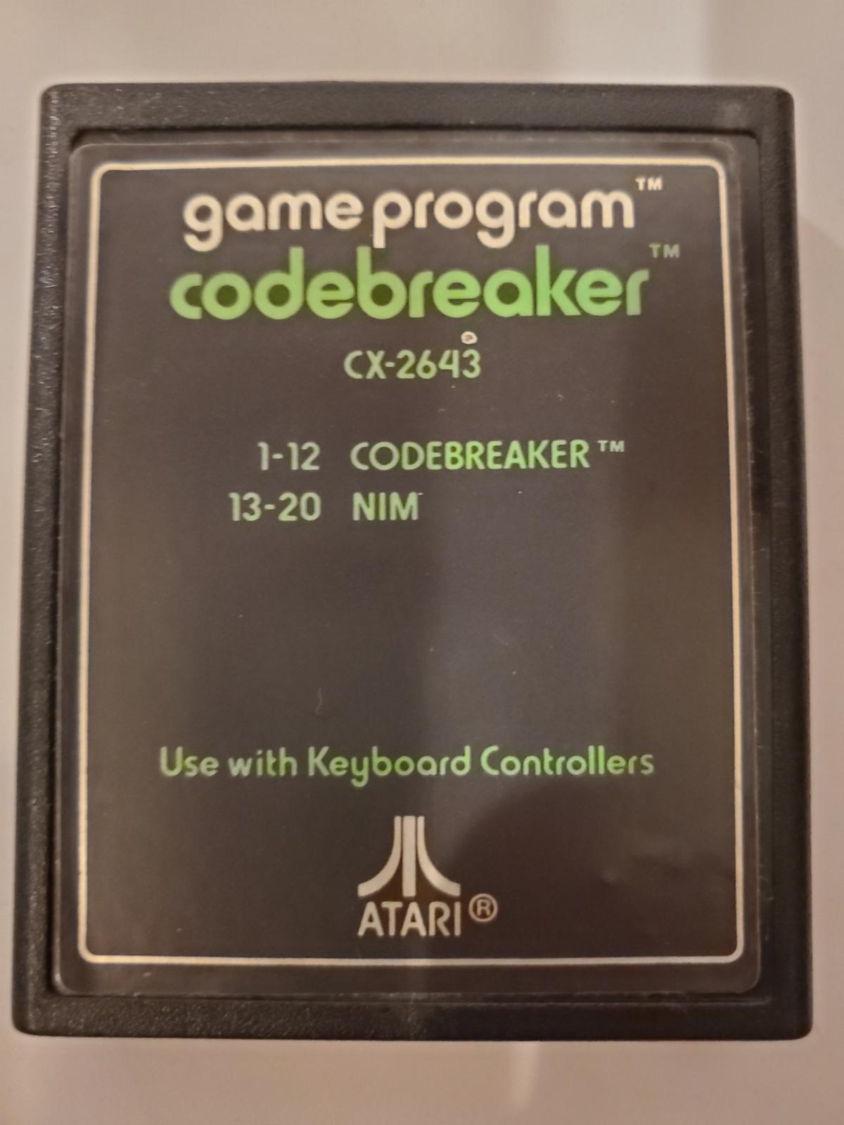 Codebreaker [Text Label] - Atari 2600 | Galactic Gamez