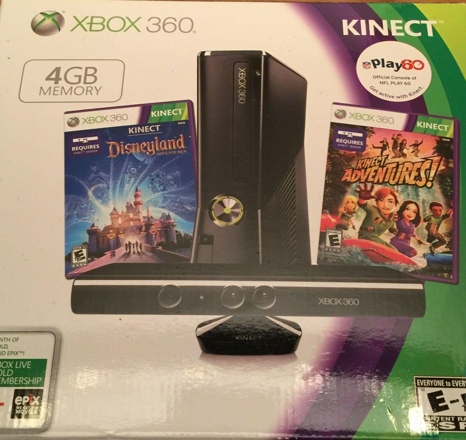 Xbox 360 Slim 4GB Console Kinect Disneyland Adventures Bundle | Galactic Gamez