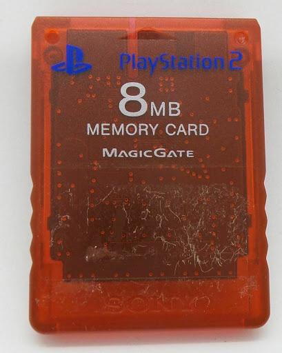 8MB Memory Card [Red] - Playstation 2 | Galactic Gamez