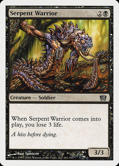Serpent Warrior [Eighth Edition] | Galactic Gamez