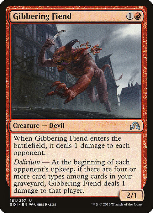 Gibbering Fiend [Shadows over Innistrad] | Galactic Gamez