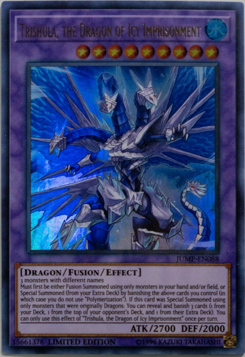 Trishula, the Dragon of Icy Imprisonment [JUMP-EN088] Ultra Rare | Galactic Gamez