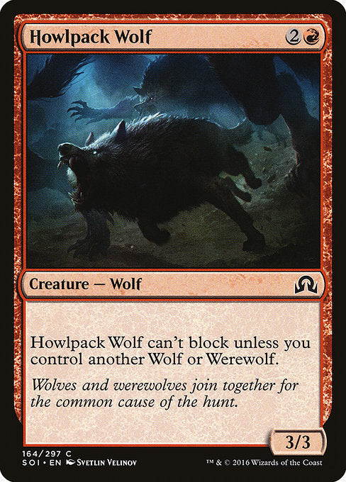 Howlpack Wolf [Shadows over Innistrad] | Galactic Gamez