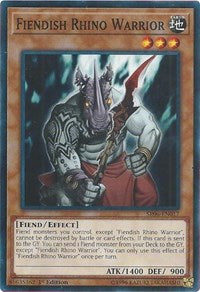 Fiendish Rhino Warrior [SR06-EN017] Common | Galactic Gamez