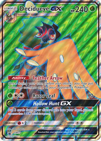 Decidueye GX (SM37) (Jumbo Card) [Sun & Moon: Black Star Promos] | Galactic Gamez