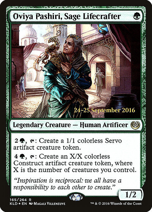 Oviya Pashiri, Sage Lifecrafter [Kaladesh Promos] | Galactic Gamez